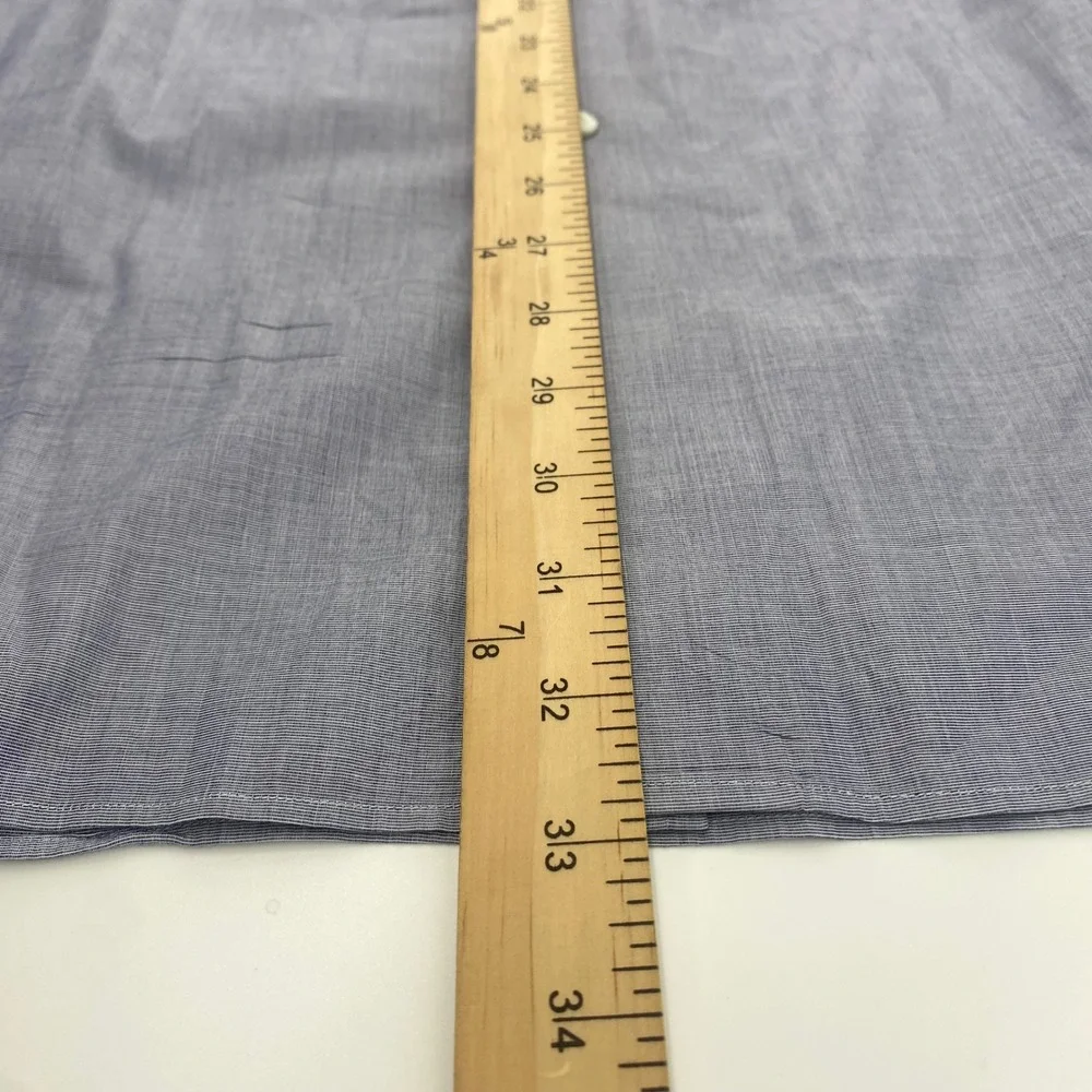Polo Ralph Lauren Button Down Mens XXL‎ Blue Slim Fit Stretch Poplin Micro Check